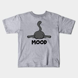 Exhausted Cat Mood Kids T-Shirt